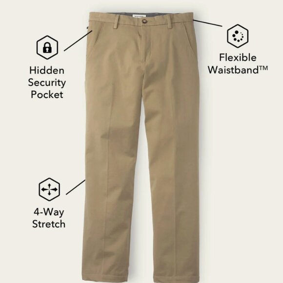 NWT Dockers Workday Khakis Straight Fit 40/30 BLACK - Picture 4 of 4